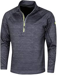 Suéter Golf 1/4 con Cremallera Island Green Hombre - Charcoal Marl