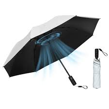 Paraguas de Golf Plegable con Ventilador NILoykg