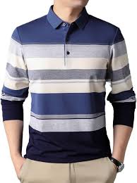 Camisa de Golf de Manga Larga para Hombre