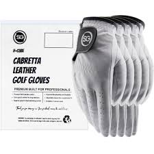 Guantes de Golf de Cuero H-Cube para Hombre Diestros