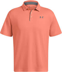 Camiseta Polo Tech Under Armour Hombre - Naranja Brillante