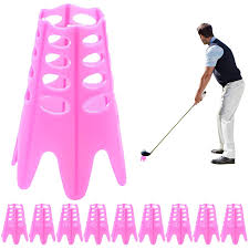 Juego de 10 Tees de Golf con Garras Cortables para Entrenamiento