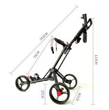 Carro de Golf Plegable DYB de 3 Ruedas