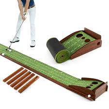 Putting Green Premium de Golf con Retorno Automático de Pelotas