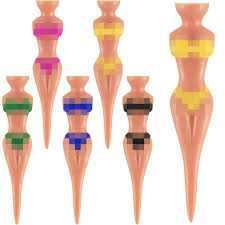 Tees de Golf Divertidos para Mujeres - 76 mm