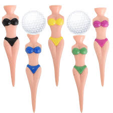 Tees de Golf Divertidos Lady Bikini - 5 Piezas