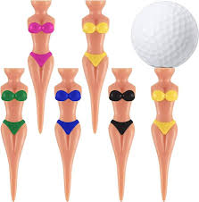 Tees de Golf Divertidos para Mujeres: Bikini Chic - 10 Piezas
