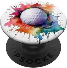 PopGrip de Pelota de Golf con Salpicaduras de Acuarela