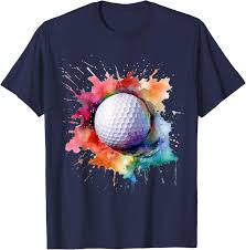 Camiseta de Golf con Diseño Acuarela