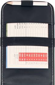 Funda de Tarjeta de Puntuación de Cuero Sintético Masters Premium