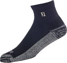 Calcetines de Golf ProDry Qtr para Hombre - Confort Suave en Negro y Gris