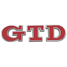 Emblema Adhesivo Metálico GTD - Insignia Personalizada