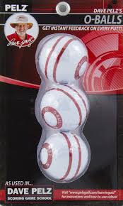 Pelz Golf DP4016 O-Ball - Paquete de 3 Blancos