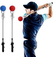 Entrenador de Swing de Golf para Principiantes - Bastón de Calentamiento Rojo