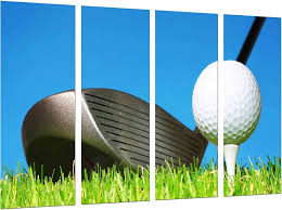 Cuadro XXL de Golf: Palo y Pelota