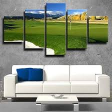 Arte Moderno de Golf en Lienzo - 5 Piezas XXL