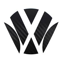 Emblema Carbono Negro para Esquinas Volkswagen Golf