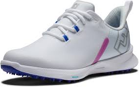 FootJoy Fuel Sport: Zapatos de Golf Mujer en Blanco/Rosa/Azul