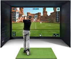 SimSpace: Caja de Simulador de Golf con Pantalla de Proyección