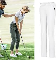 Pantalones de Golf para Mujer con Bolsillos con Cremallera