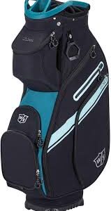 Bolsa de Golf Wilson Staff Exo II Trolley - Negro/Turquesa