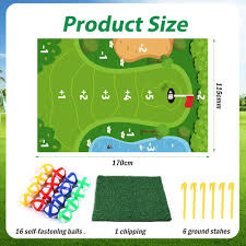 Set de Golf Indoor LUTER: Tapete Entrenador Lavable 1.15x1.7m