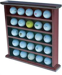 Vitrina para Pelota de Golf GB25 en Caoba