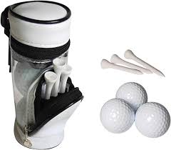 Kit de Almacenamiento para Pelotas de Golf en Cuero PU