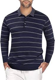Jersey de Punto para Hombre AWDX - Polo de Golf de Manga Larga