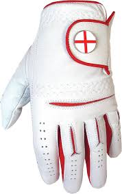 Guante de Golf de Piel de Cabra con Puño Magnético y Marcador - Rojo Lycra