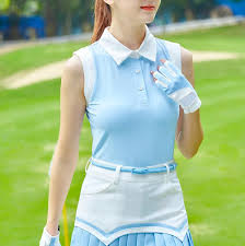 Camiseta de Golf Sin Mangas para Mujer LANGWEI