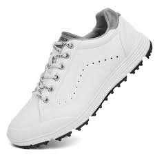 Zapatos de Golf de Cuero Impermeables para Hombre