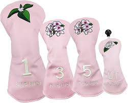 Juego de Fundas de Golf Premium para Hombres - Rosa (Paquete de 4)