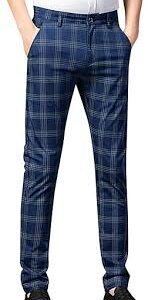 Pantalones Chinos de Cuadros para Negocios