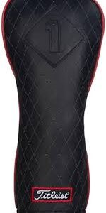 Funda de Piel para Auriculares Titleist - Negro y Rojo