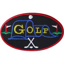 Parche Bordado de Golf para Ropa - Coser o Planchar