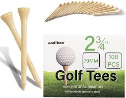 Tees de Golf de Bambú Oodiboo (70 mm)