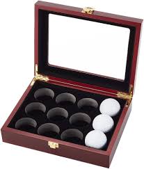 Expositor de Pelotas de Golf de Madera OLYCRAFT - 12 Unidades