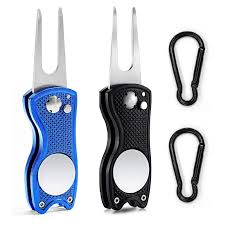 Kiuiom Arreglapiques de Golf Plegables - 2 Piezas