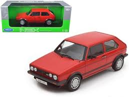 Welly 1983 VW Golf GTI Rojo 1:18 - Modelo de Colección