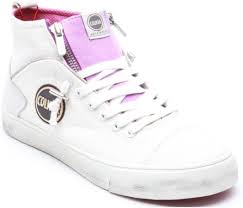 Zapatillas COLMAR Mujer Gris Claro con Detalles Rojos