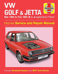 Manual de Reparación Haynes VW Golf y Jetta Mk 2 (Mar 84 - Feb 92)