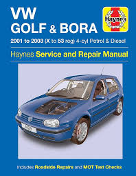 Guía de Reparación Haynes: VW Golf y Bora (01-03) 4 Cilindros
